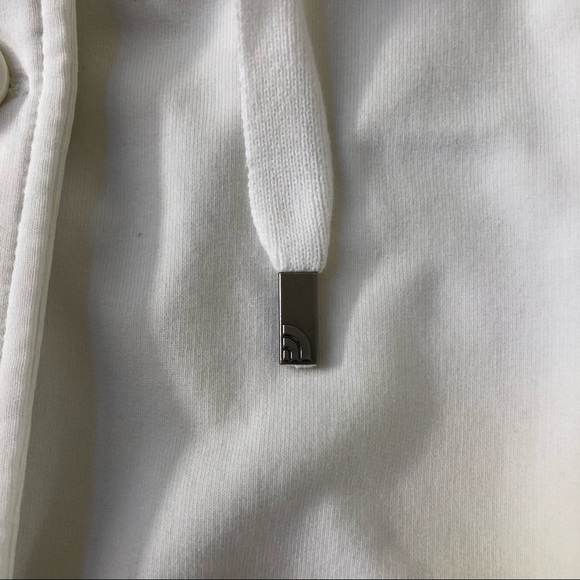 The North Face Sweatshirt Pea Coat Style White, Sm - Picture 5 of 11